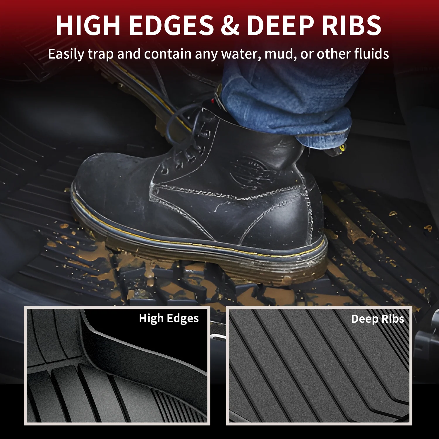 Fit for 2019-2026 BMW 3 Series Sedan Floor Mats, Fit 330i 330e M340i M3, Not Fit GT or Sport Wagon - Image 8
