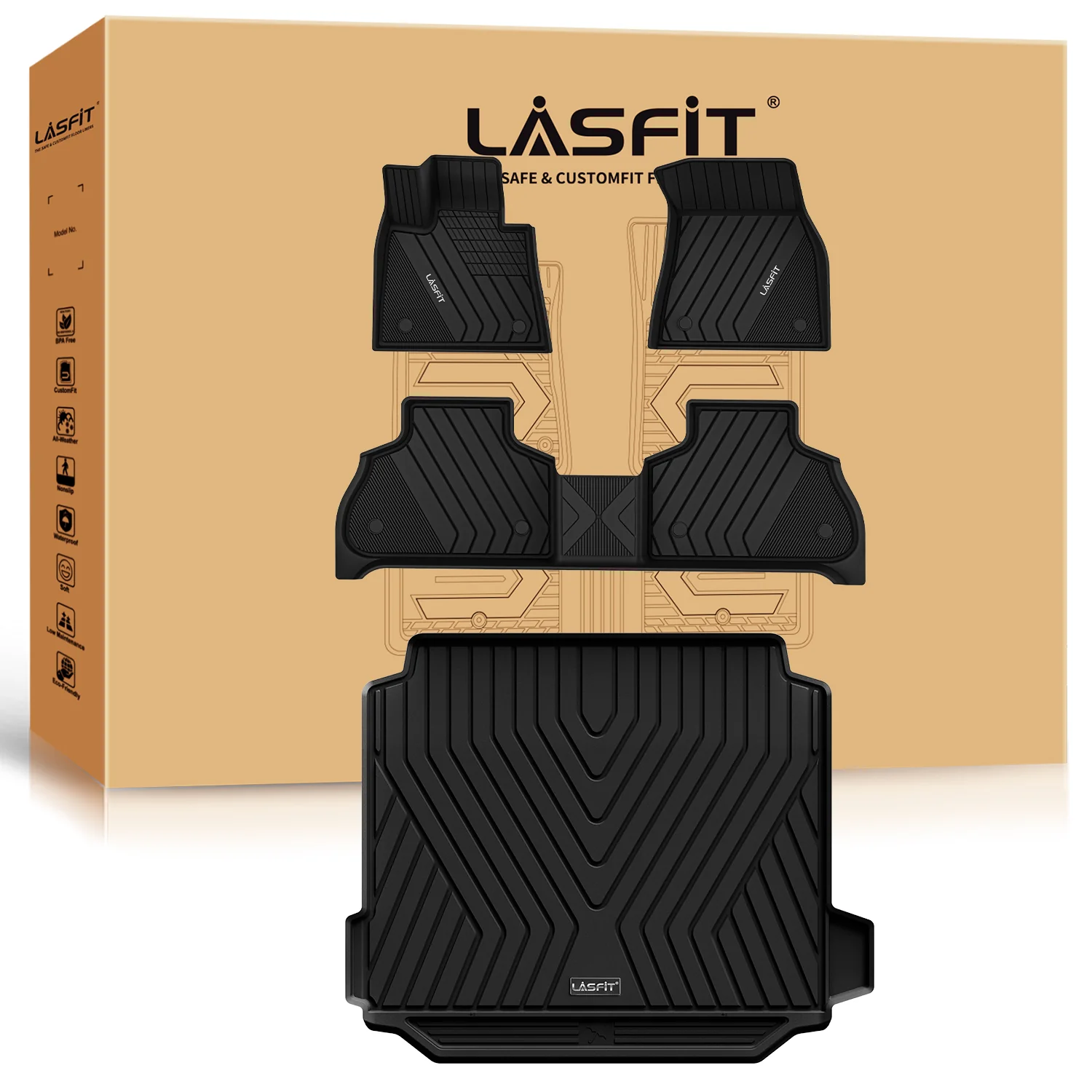 Fit for 2019-2026 BMW X5 Floor Mats or Cargo Mat, Fit 5-seater Only - Image 12