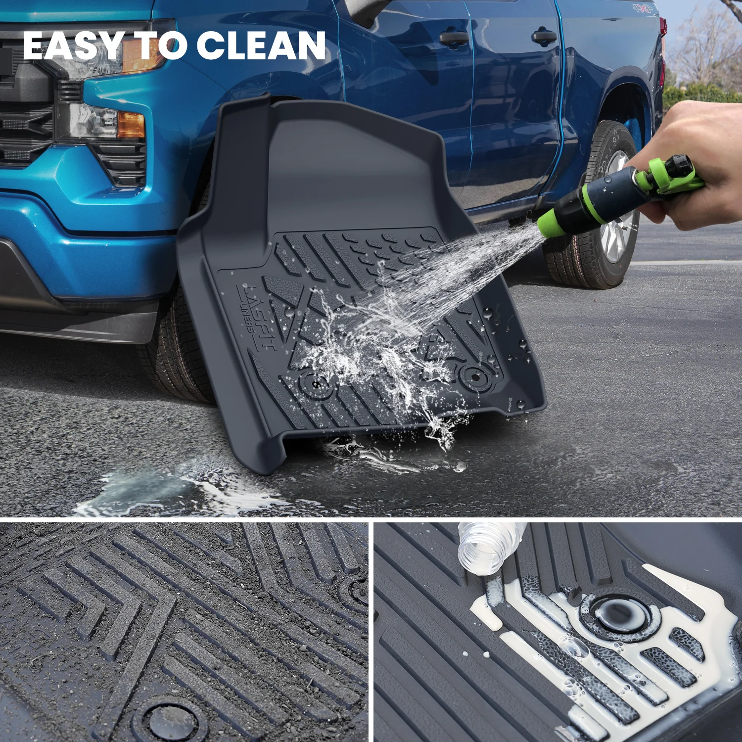 Fit for 2019-2026 Chevrolet Silverado 1500 Floor Mats, Fit Carpet Floor Only, Not Fit 2019 Silverado 1500 LD - Image 15