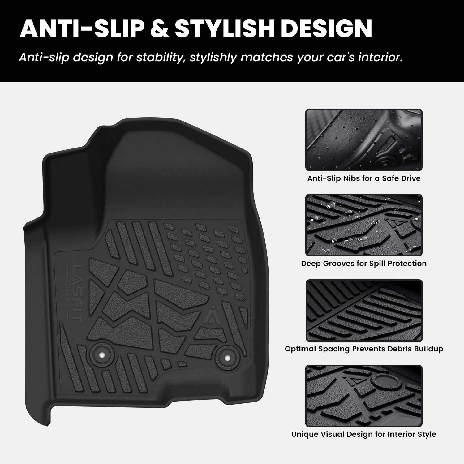 Fit for 2019-2026 Chevrolet Silverado 1500 Floor Mats, Fit Carpet Floor Only, Not Fit 2019 Silverado 1500 LD - Image 16