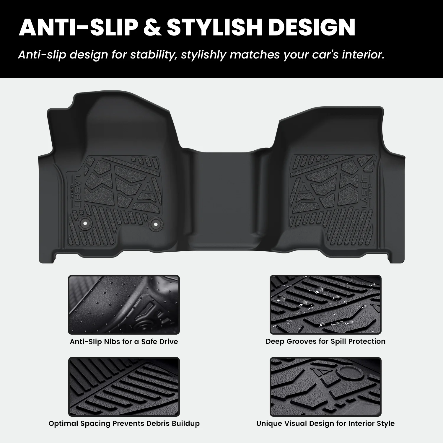 Fit for 2019-2026 Chevrolet Silverado 1500 Floor Mats, Fit Carpet Floor Only, Not Fit 2019 Silverado 1500 LD - Image 25