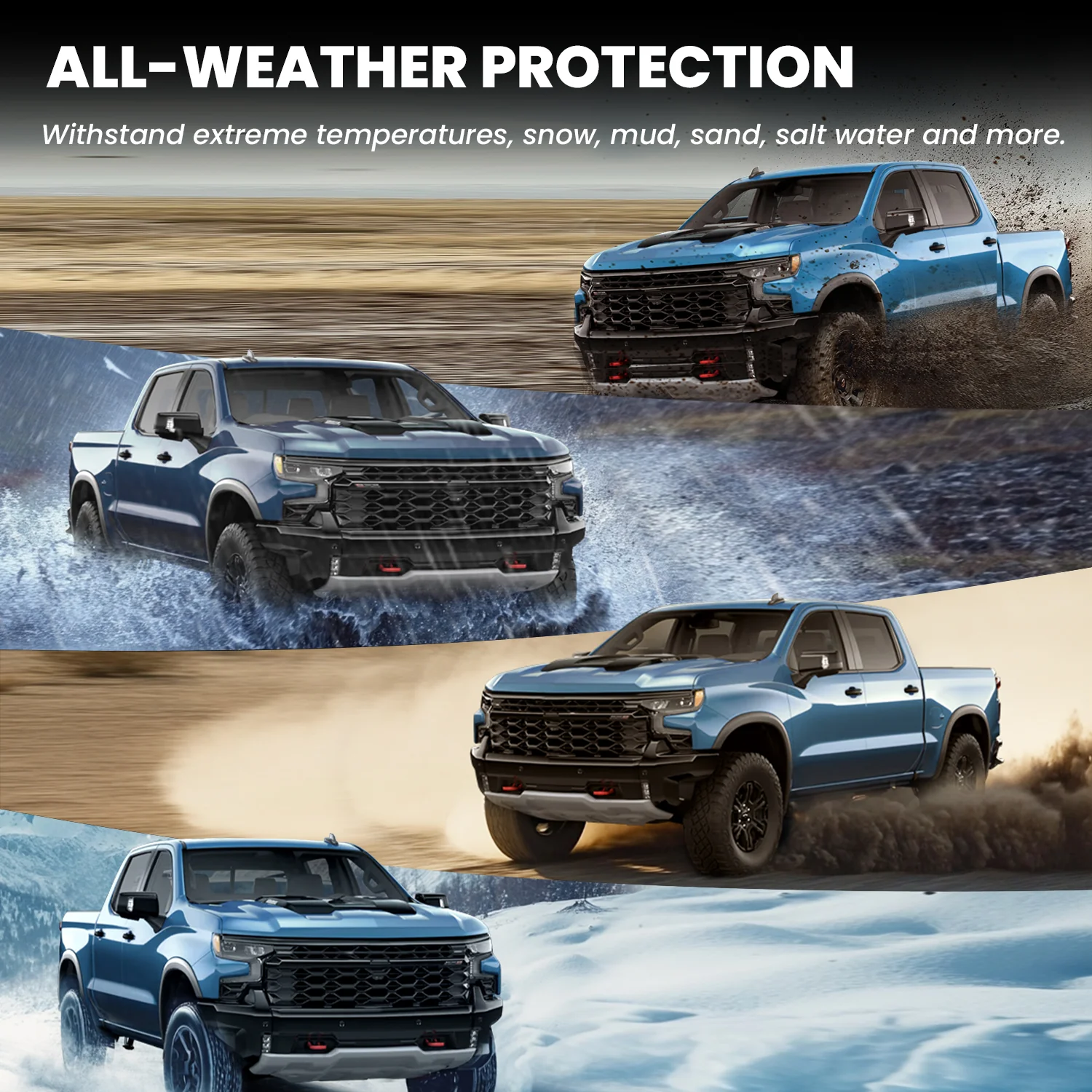 Fit for 2019-2026 Chevrolet Silverado 1500 Floor Mats, Fit Carpet Floor Only, Not Fit 2019 Silverado 1500 LD - Image 30