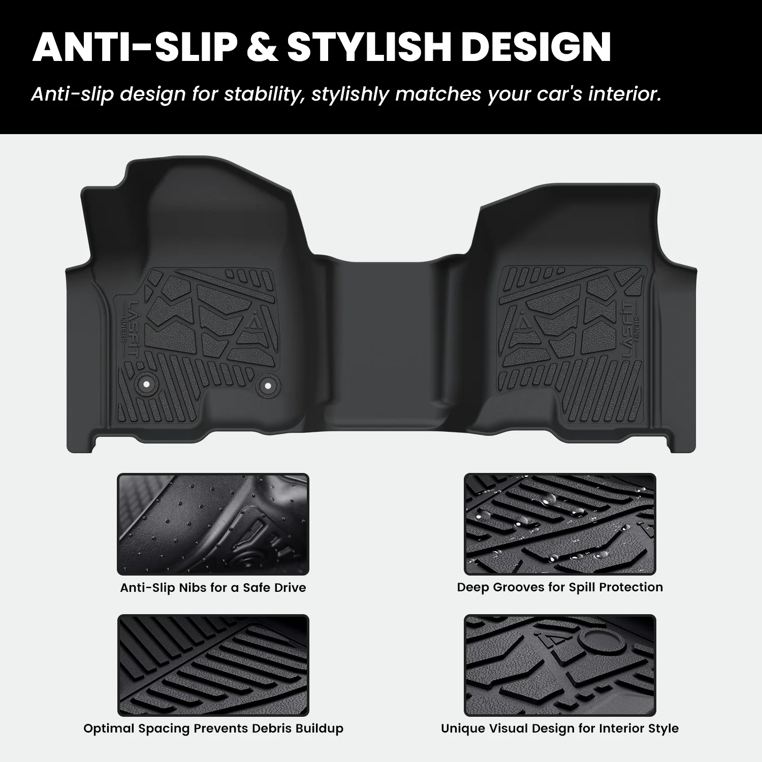Fit for 2019-2026 Chevrolet Silverado 1500 Floor Mats, Fit Carpet Floor Only, Not Fit 2019 Silverado 1500 LD - Image 52