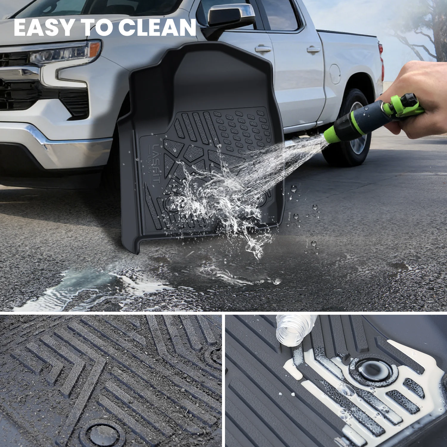 Fit for 2019-2026 Chevrolet Silverado 1500 Floor Mats, Fit Carpet Floor Only, Not Fit 2019 Silverado 1500 LD - Image 60