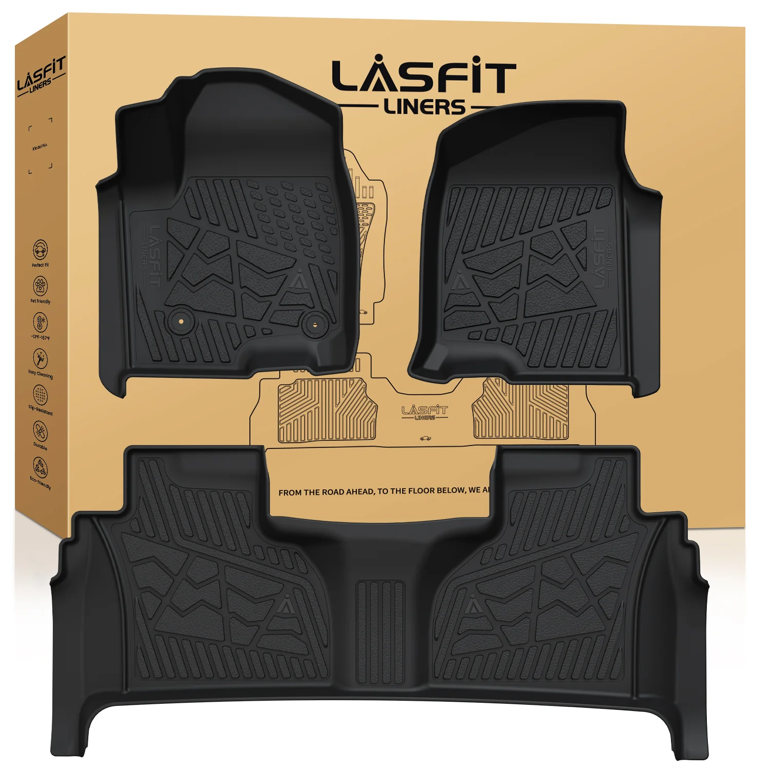 Fit for 2019-2026 Chevrolet Silverado 1500 Floor Mats, Fit Carpet Floor Only, Not Fit 2019 Silverado 1500 LD - Image 63