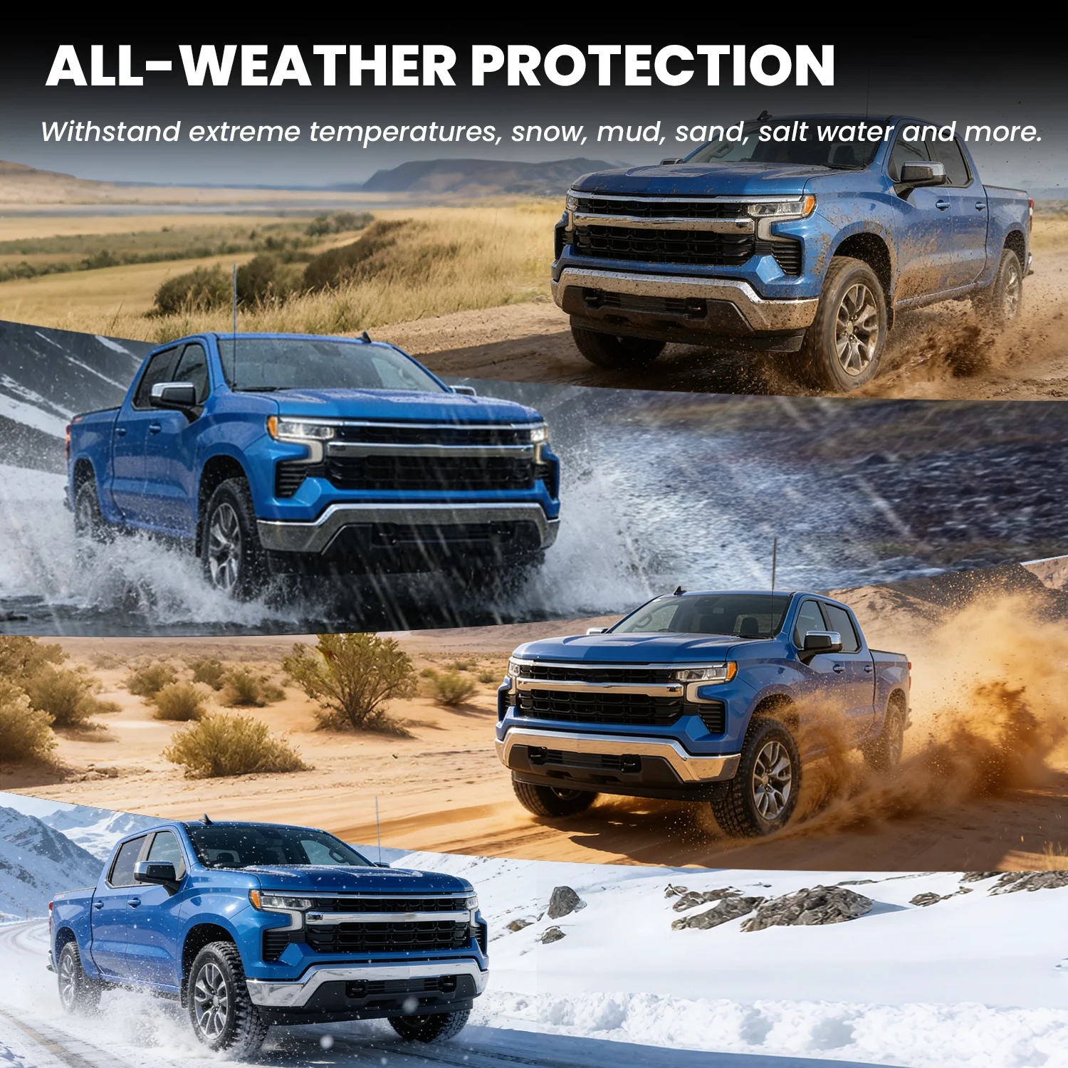 Fit for 2019-2026 Chevrolet Silverado 1500 Floor Mats, Fit Carpet Floor Only, Not Fit 2019 Silverado 1500 LD - Image 66