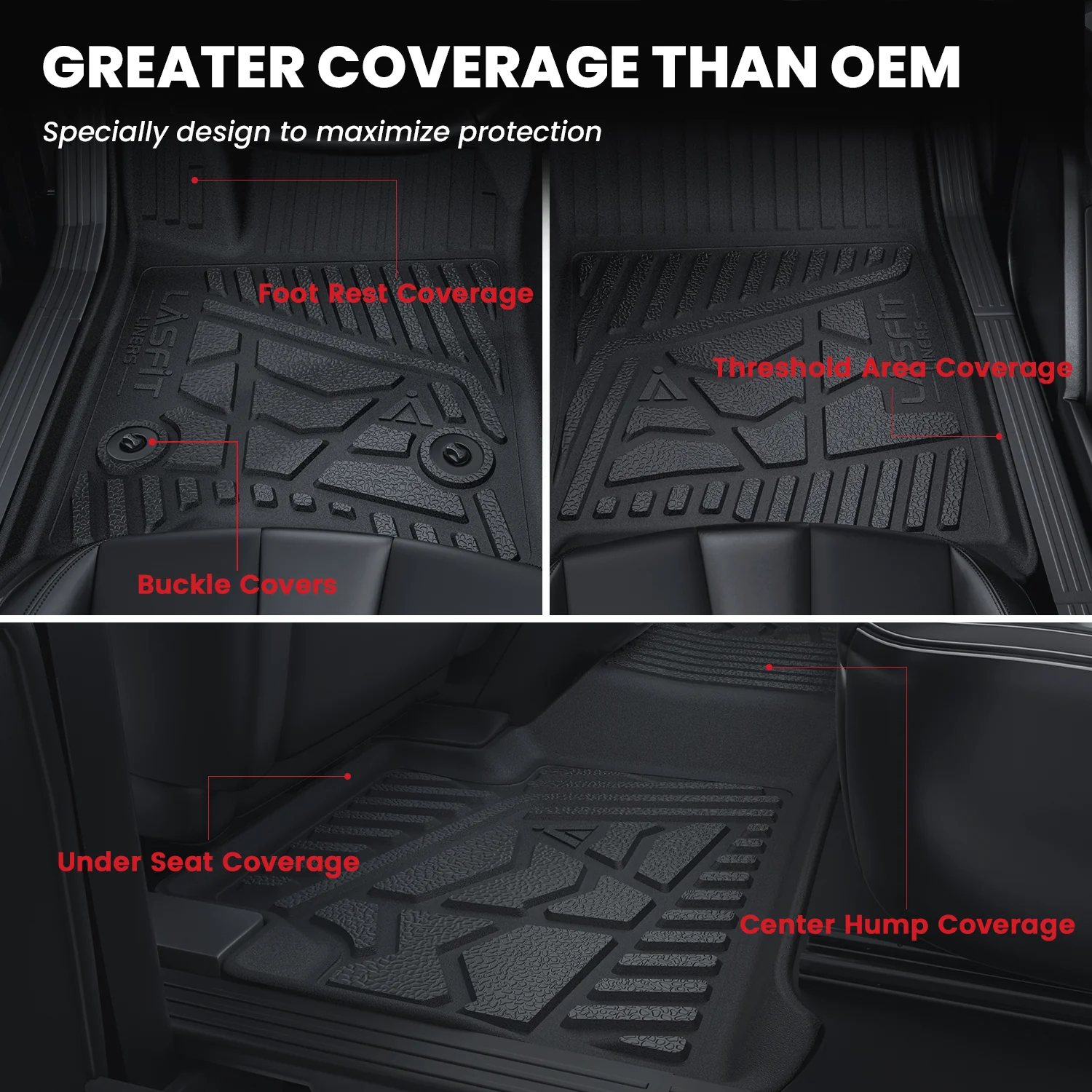 Fit for 2019-2026 Chevrolet Silverado 1500 Floor Mats, Fit Carpet Floor Only, Not Fit 2019 Silverado 1500 LD - Image 67