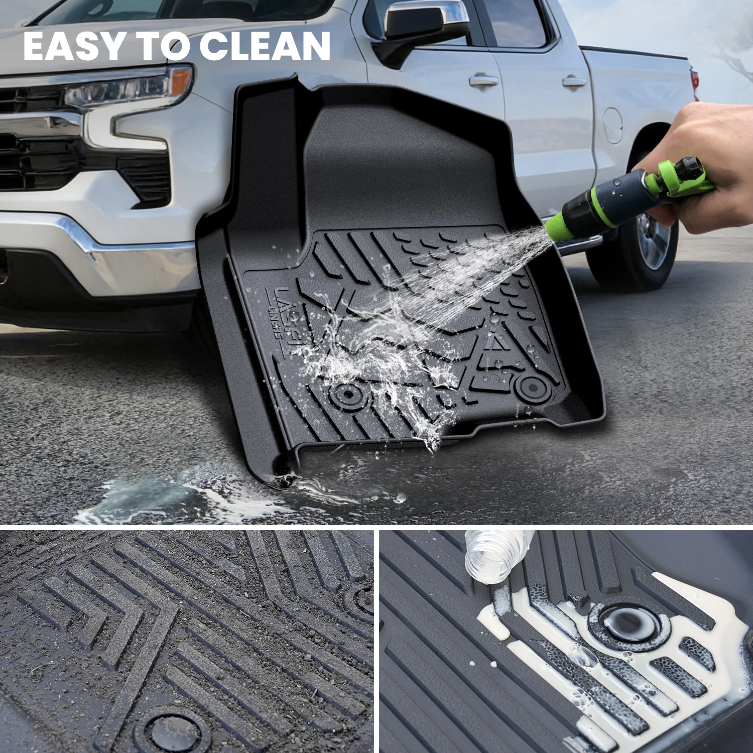 Fit for 2019-2026 Chevrolet Silverado 1500 Floor Mats, Fit Carpet Floor Only, Not Fit 2019 Silverado 1500 LD - Image 69