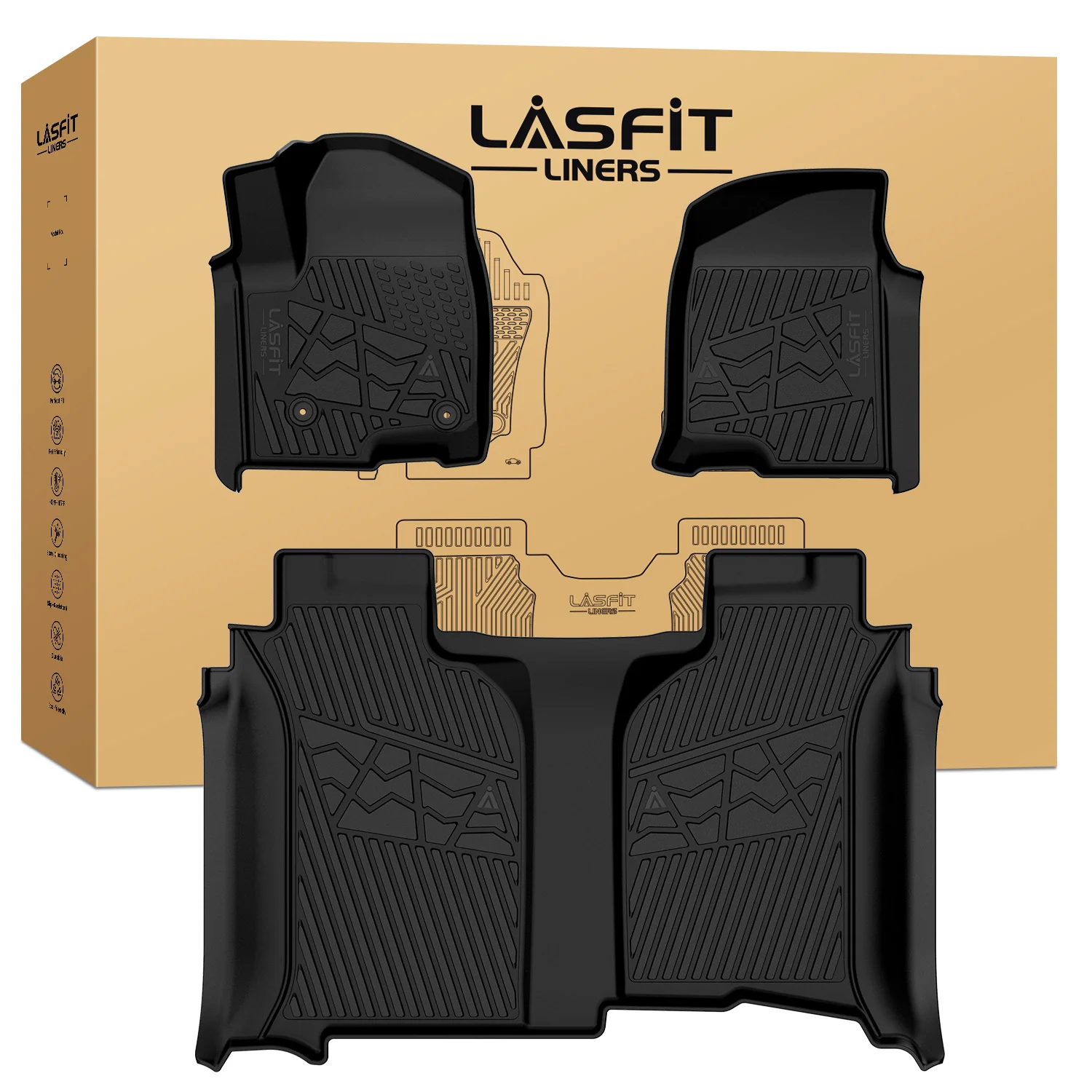 Fit for 2019-2026 Chevrolet Silverado 1500 Floor Mats, Fit Carpet Floor Only, Not Fit 2019 Silverado 1500 LD - Image 72