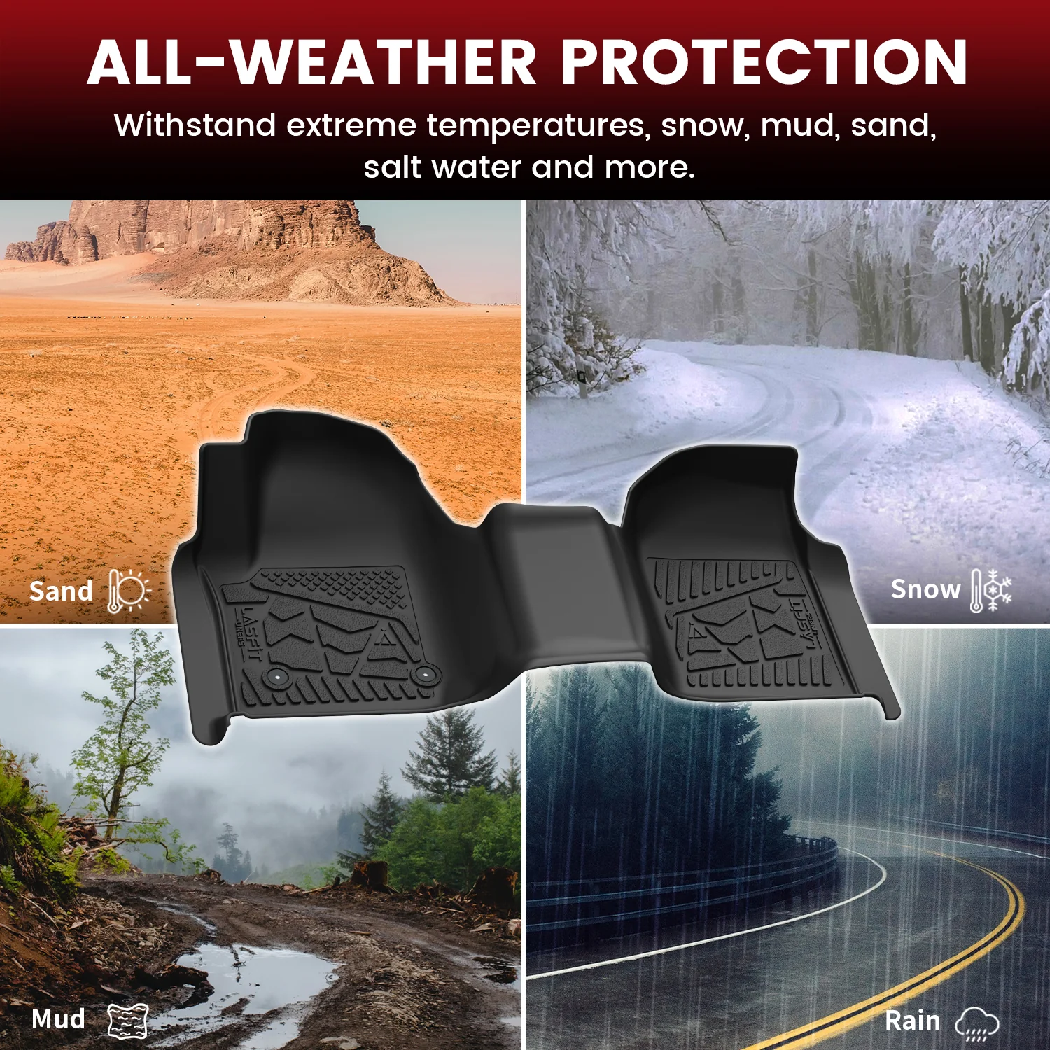 Fit for 2019-2026 Chevrolet Silverado 1500 Floor Mats, Fit Carpet Floor Only, Not Fit 2019 Silverado 1500 LD - Image 75