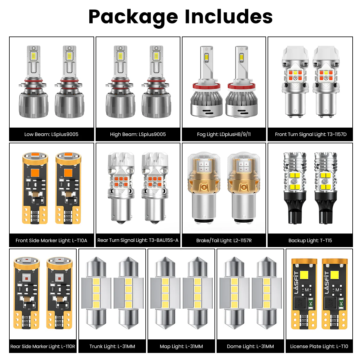 Fit for 2019-2020 Hyundai Santa Fe The Brightest LED Bulbs Upgrade - Image 3
