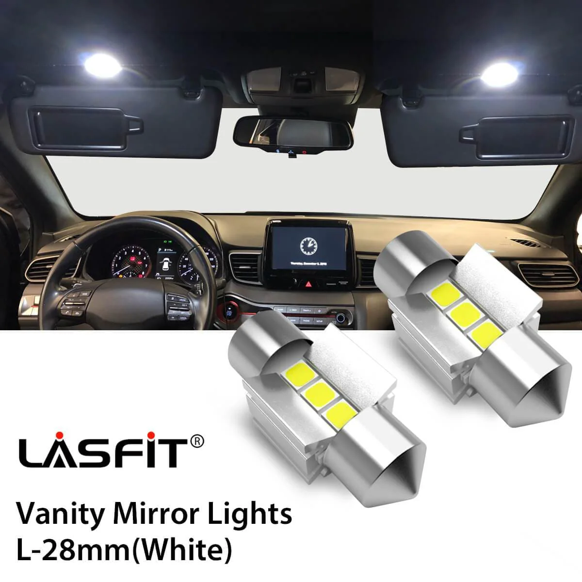 Fit for 2019-2021 Hyundai Veloster Custom H7 LED Bulb Exterior Interior Lights Plug and Play - Image 43