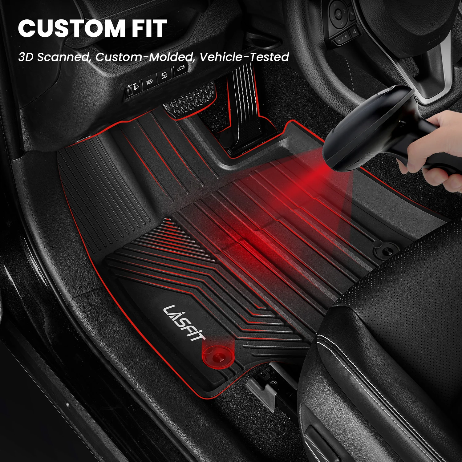 Fit for 2019-2025 Toyota RAV4 All-weather TPE Floor Mats & Cargo Mat - Image 3