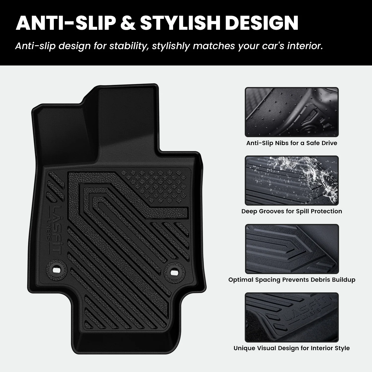 Fit for 2019-2025 Toyota RAV4 All-weather TPE Floor Mats & Cargo Mat - Image 40