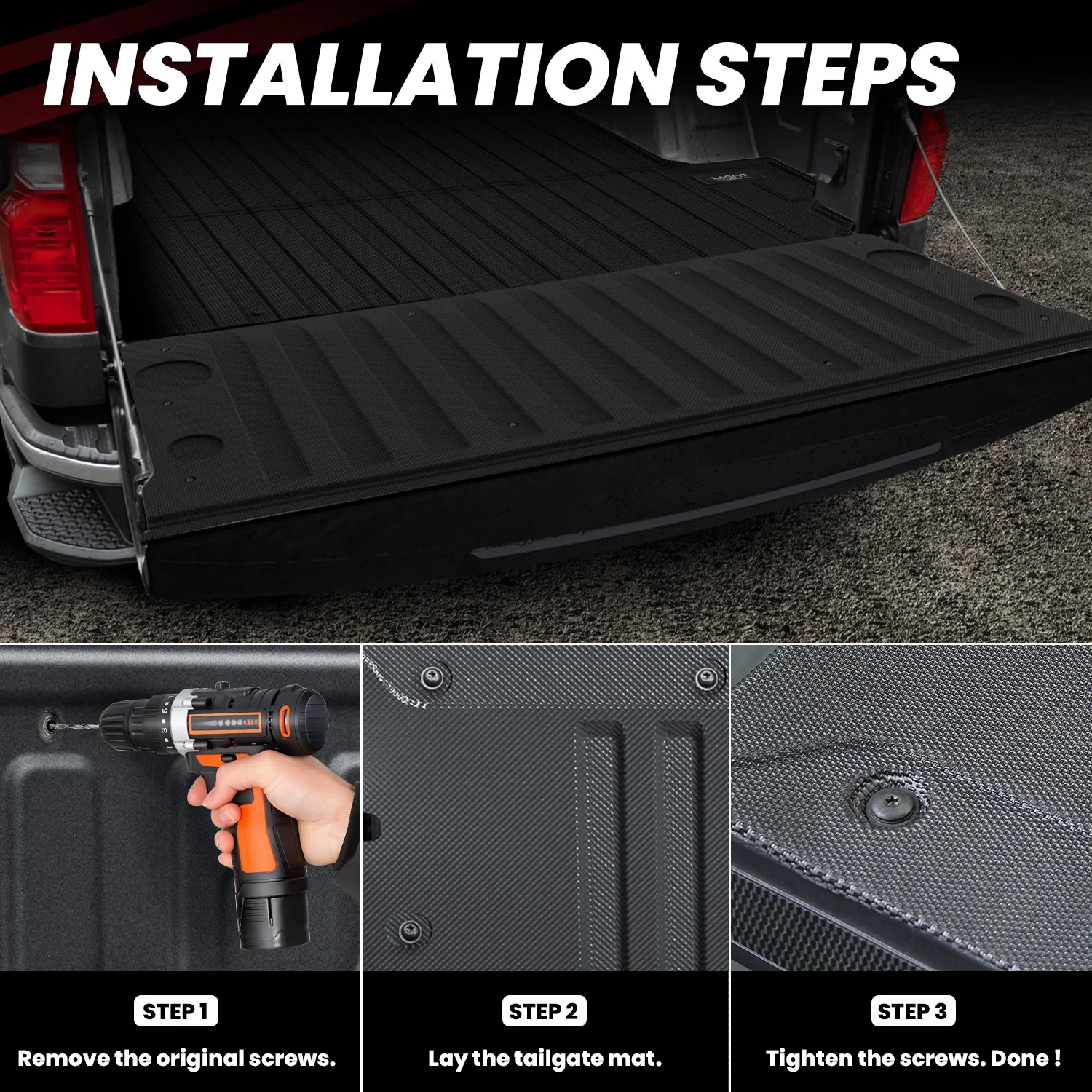 Fit for 2019-2026 Chevrolet Silverado 1500 Truck Bed Mat or Tailgate Mat, Not for 2019 Silverado LD - Image 13