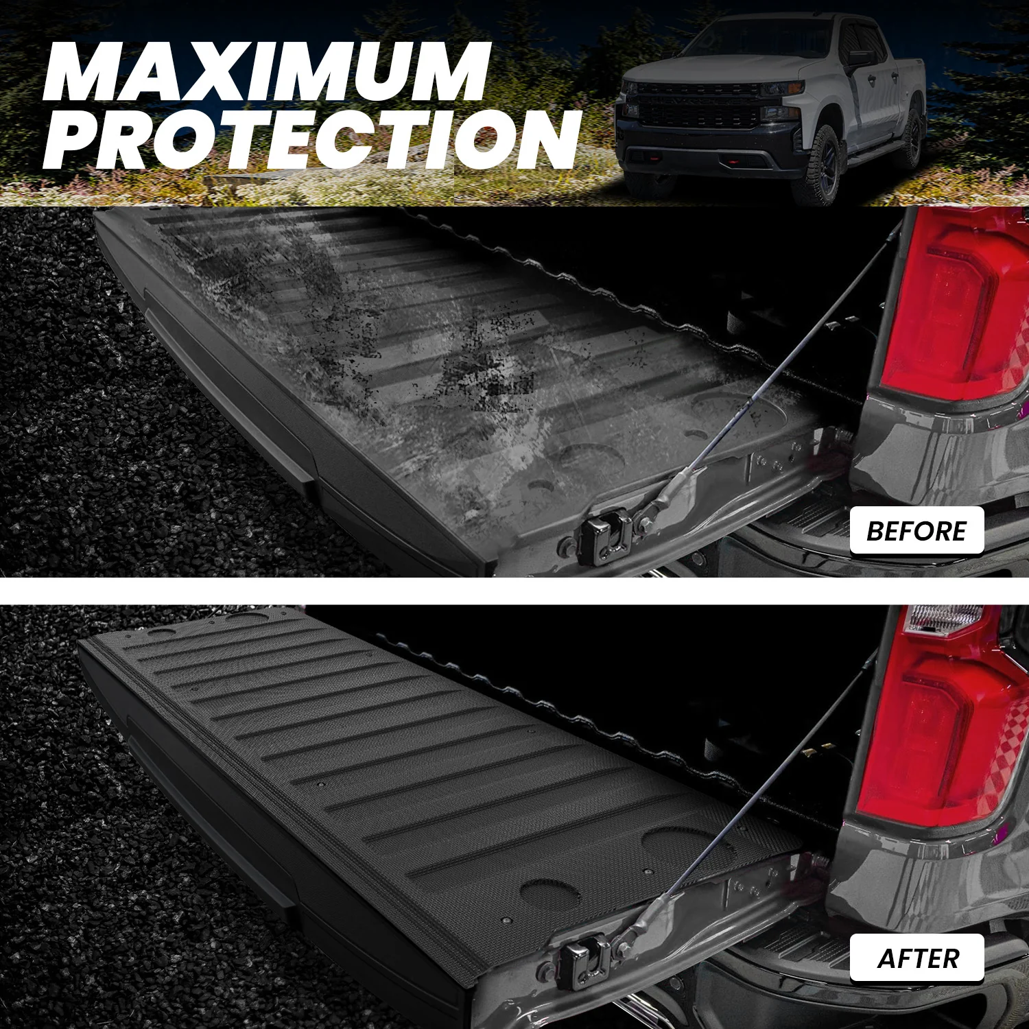 Fit for 2019-2026 Chevrolet Silverado 1500 Truck Bed Mat or Tailgate Mat, Not for 2019 Silverado LD - Image 15