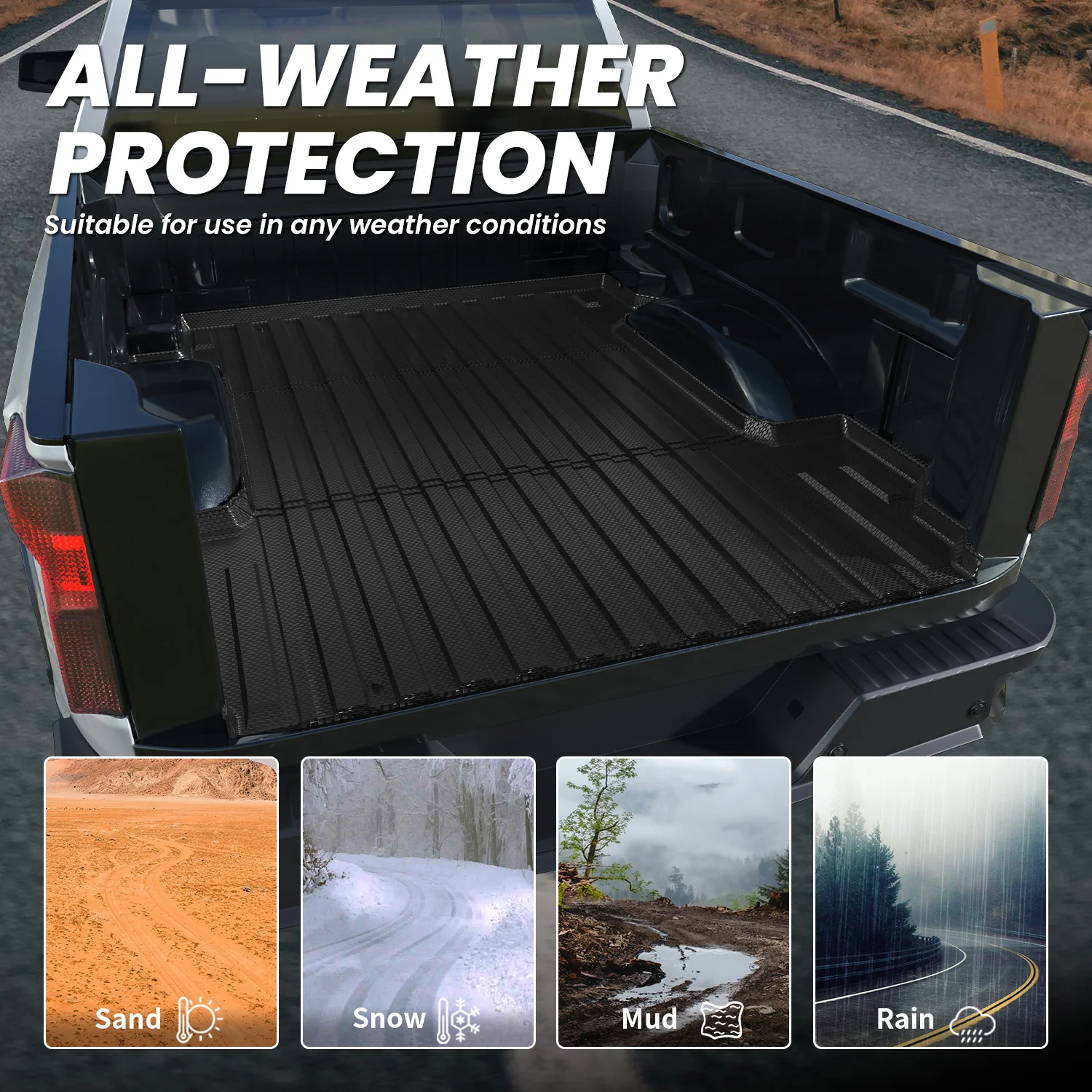 Fit for 2019-2026 Chevrolet Silverado 1500 Truck Bed Mat or Tailgate Mat, Not for 2019 Silverado LD - Image 25
