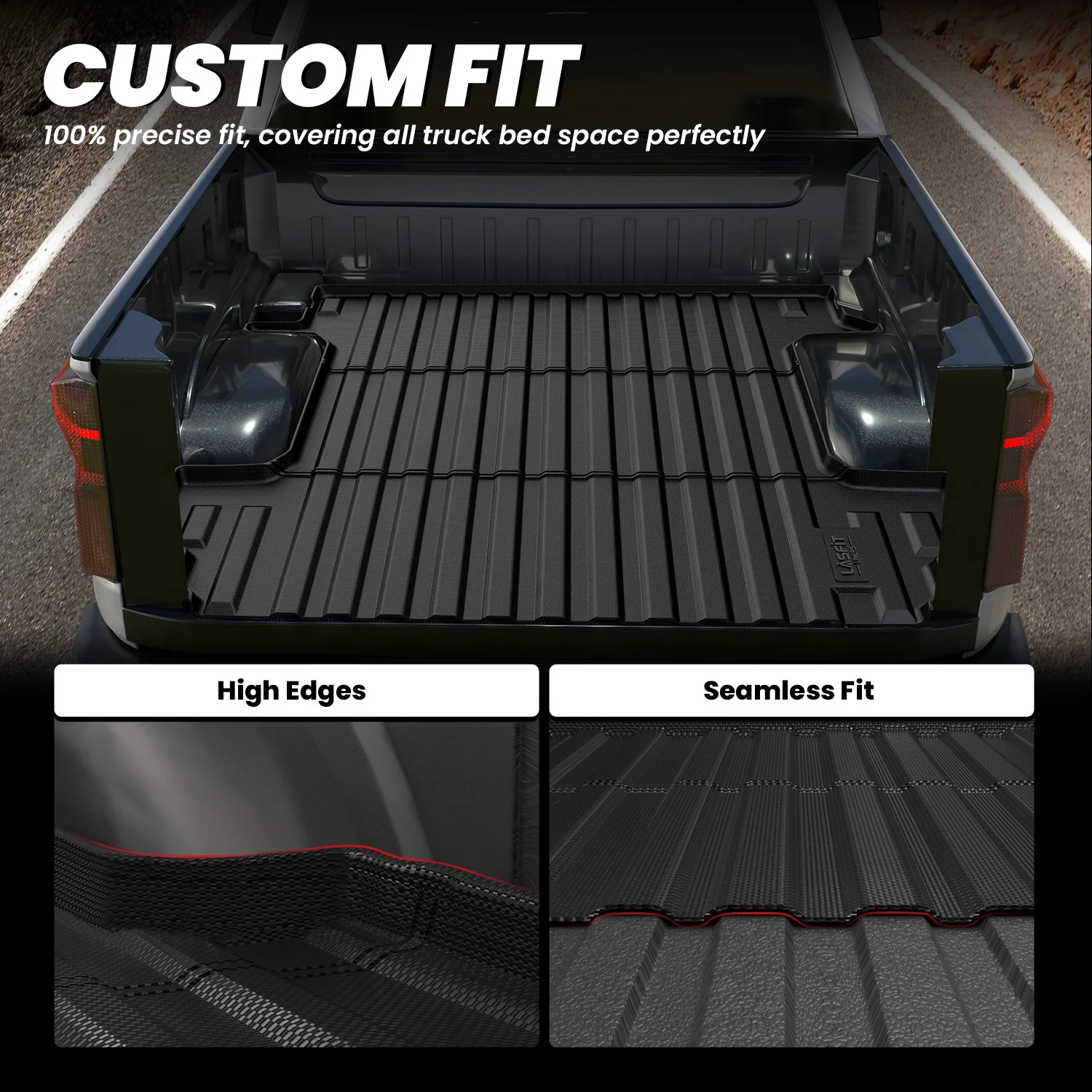 Fit for 2019-2026 GMC Sierra 1500 Truck Bed Mat or Tailgate Mat, Not Fit 2019 Sierra 1500 LD - Image 3