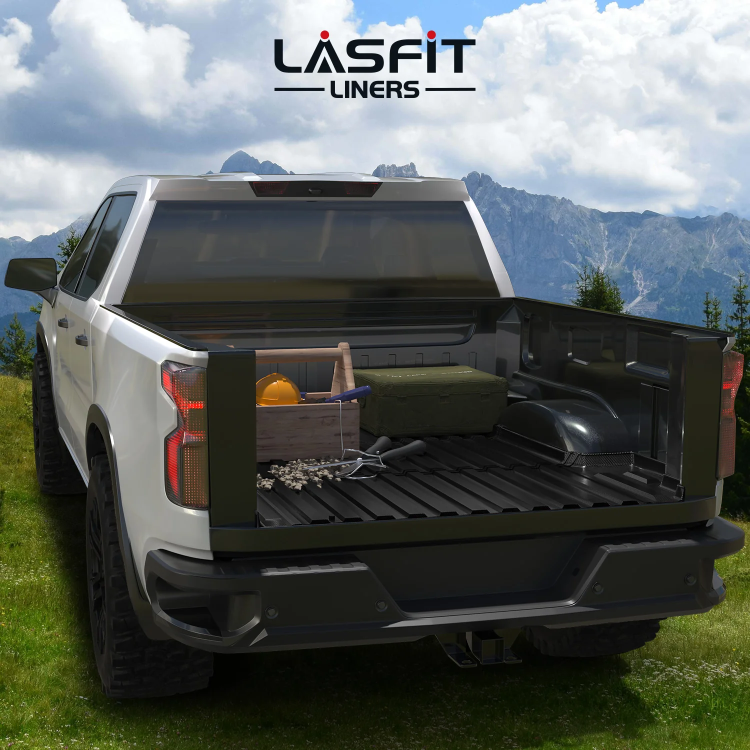 Fit for 2019-2026 GMC Sierra 1500 Truck Bed Mat or Tailgate Mat, Not Fit 2019 Sierra 1500 LD - Image 9