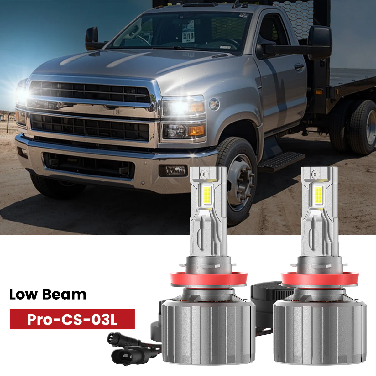 Custom Engineered for 2019-2025 Chevrolet Silverado 4500 5500 6500 LED Bulbs Upgrade - Image 5