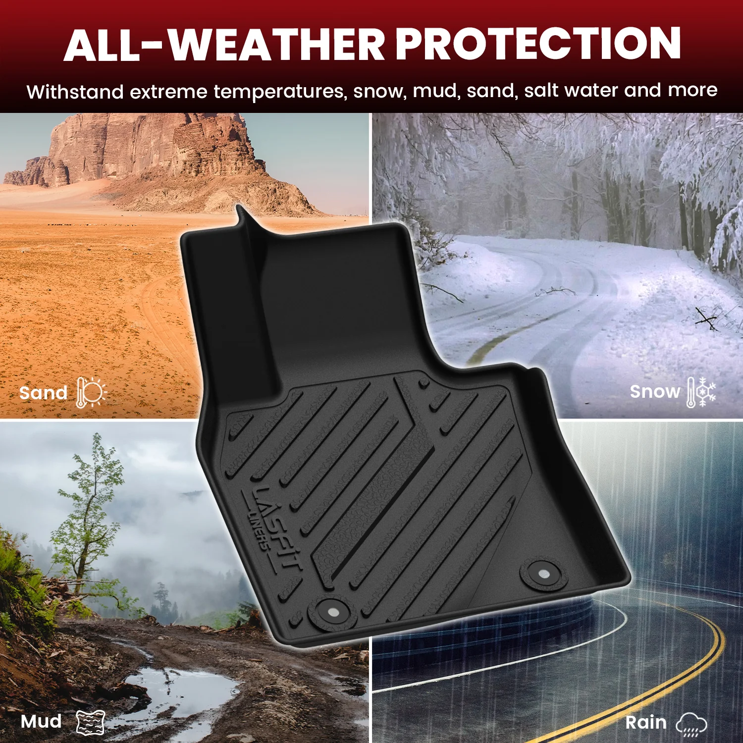 Fit for 2019-2026 Mazda Mazda3 All-weather Floor Mats - Image 17