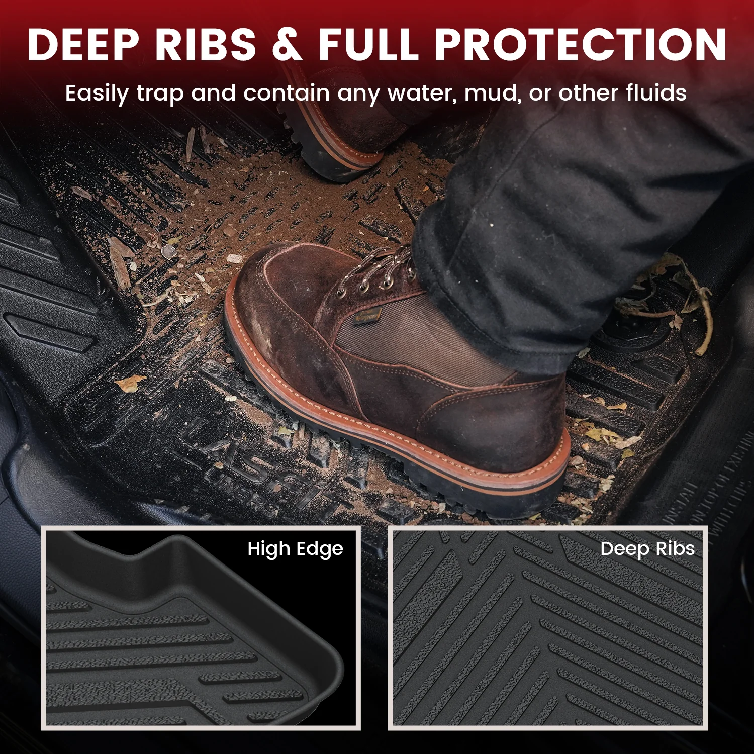 Fit for 2019-2026 Volkswagen Jetta / Volkswagen Jetta GLI Floor Mats & Cargo Mat - Image 2