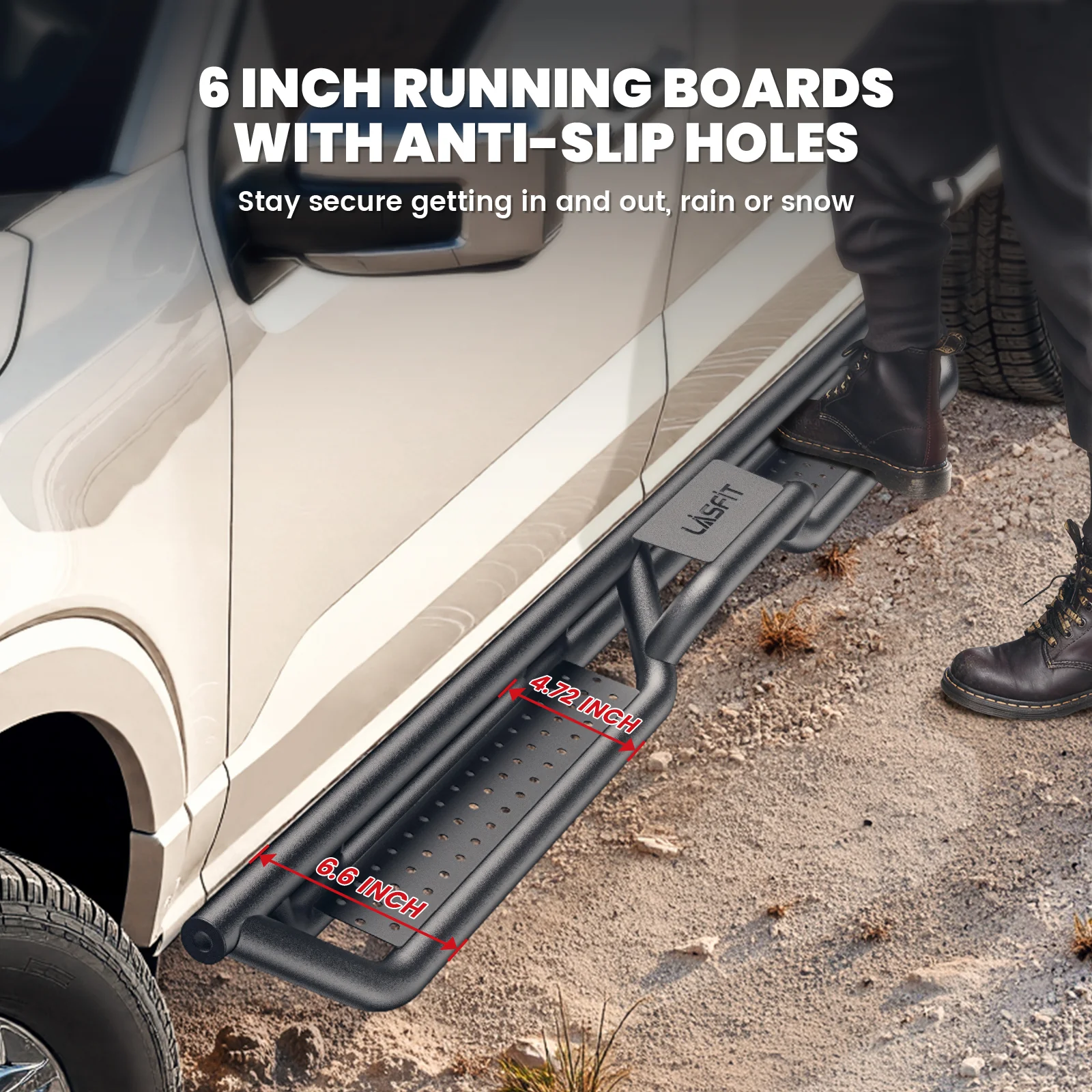 Fit for 2019-2026 Chevrolet Silverado 1500 Running Boards Side Steps, Fit Crew Cab ONLY - Image 3