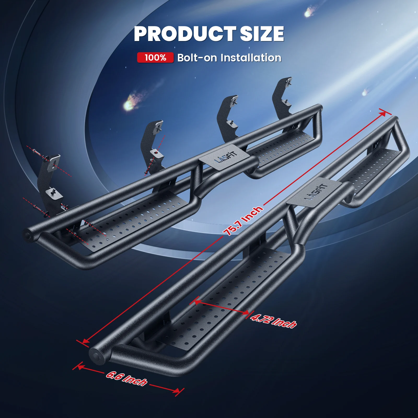 Fit for 2019-2026 Chevrolet Silverado 1500 Running Boards Side Steps, Fit Crew Cab ONLY - Image 7