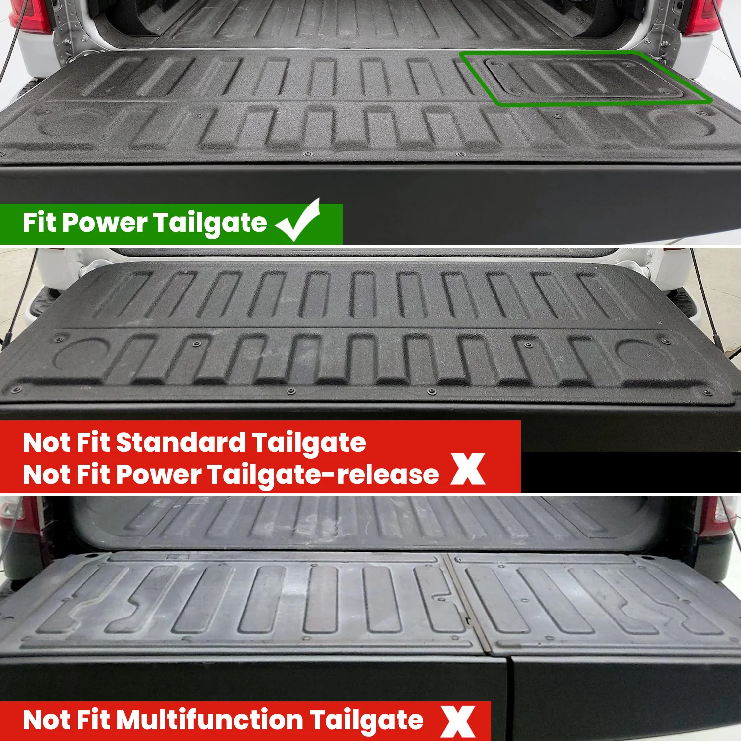 Fit for 2019-2026 Ram 1500 Truck Tailgate Mat, Not Fit Drop-in liners - Image 12