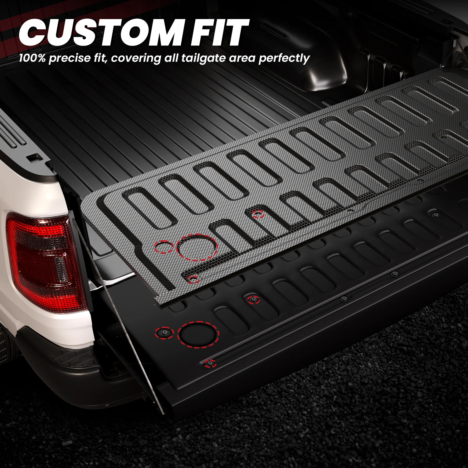 Fit for 2019-2026 Ram 1500 Truck Tailgate Mat, Not Fit Drop-in liners - Image 3