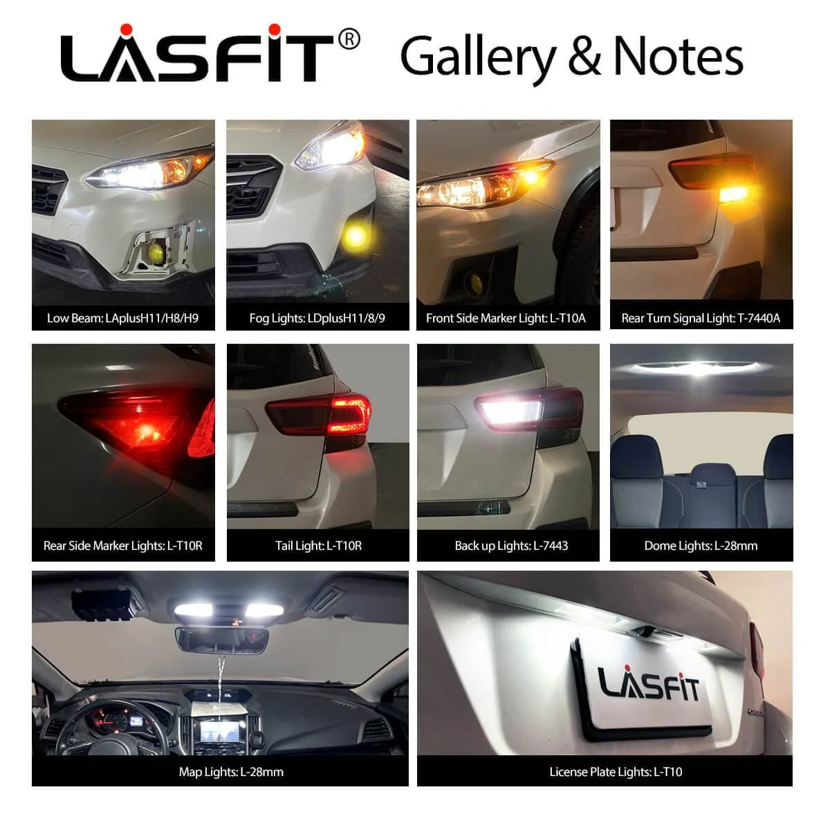 Fit for 2018-2023 Subaru Crosstrek LED Bulbs Upgrade - Image 3