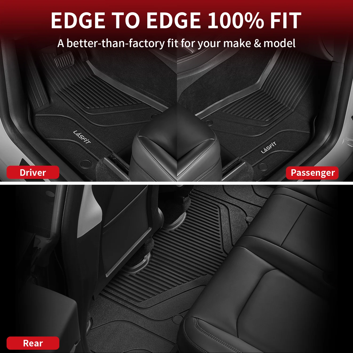 Fit for 2020-2025 Tesla Model Y Custom TPE Floor Mats or Cargo Mat - Image 15