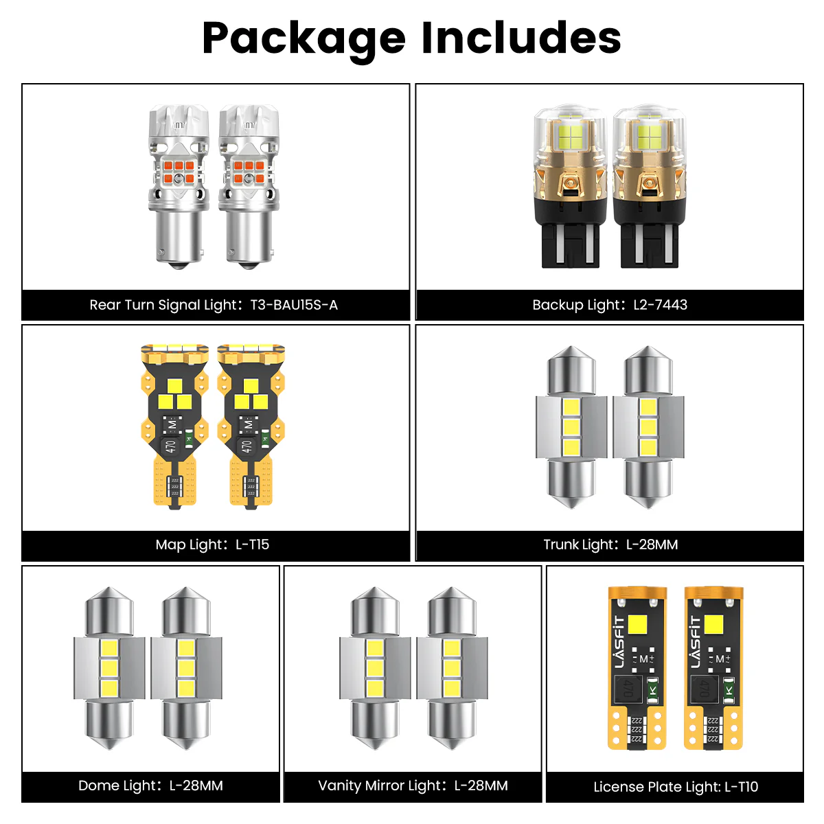 Fit for 2020-2022 Kia Sportage The Brightest LED Bulbs Upgrade | Tested and Verified - Image 14