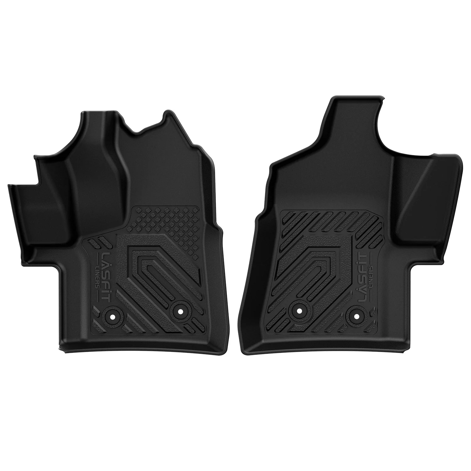 Fit for 2020-2026 Ford Transit Floor Mats 1st Row, Fit Vinyl Floor, Only fits 1st row with Floor Posts, Don't Fit Transit Connect