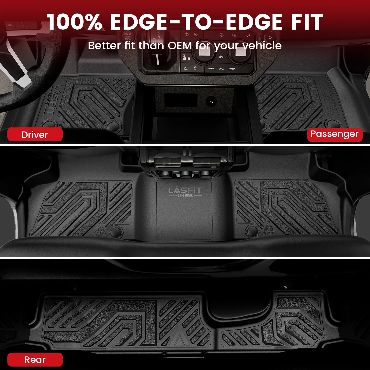 Fit for 2020-2026 Land Rover Defender 110 Floor Mats & Cargo Mat - Image 6