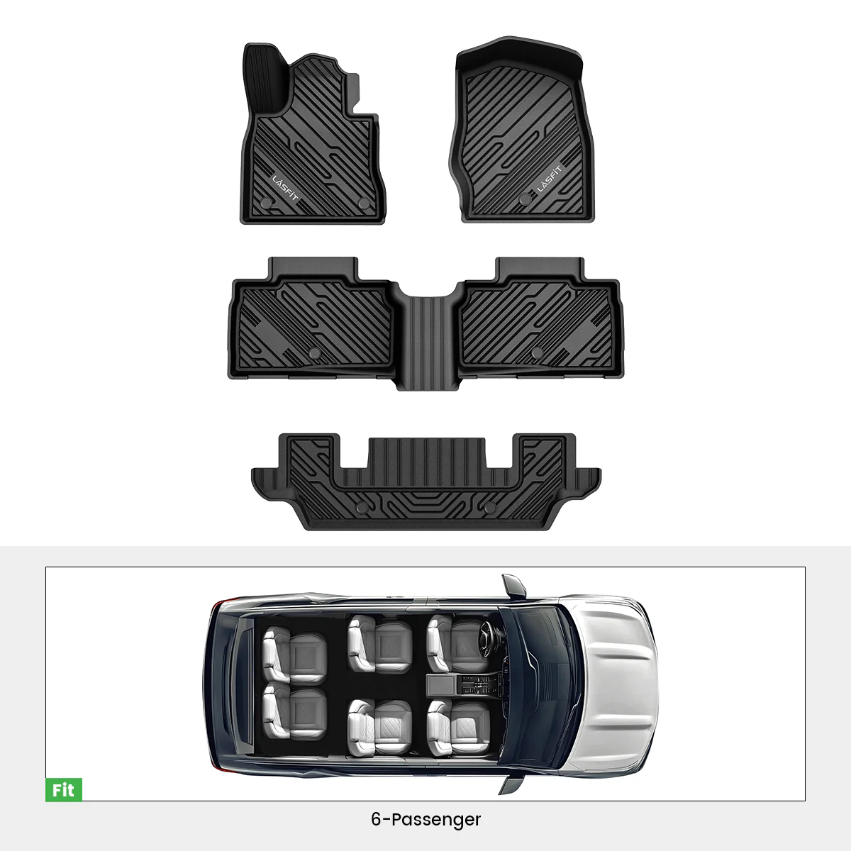 Fit for 2020-2026 Ford Explorer Floor Mats or Seatback & Cargo Mats - Image 11