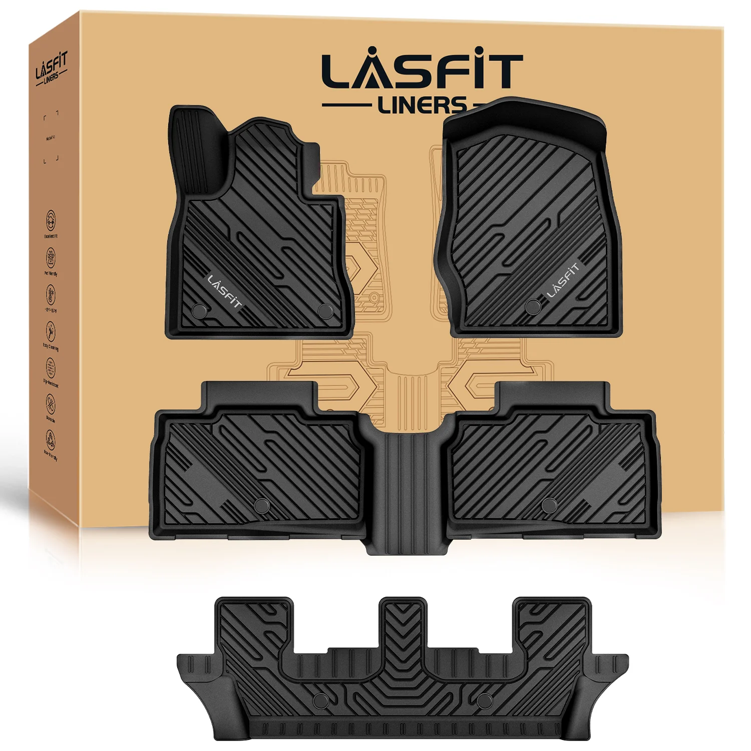 Fit for 2020-2026 Ford Explorer Floor Mats or Seatback & Cargo Mats - Image 20