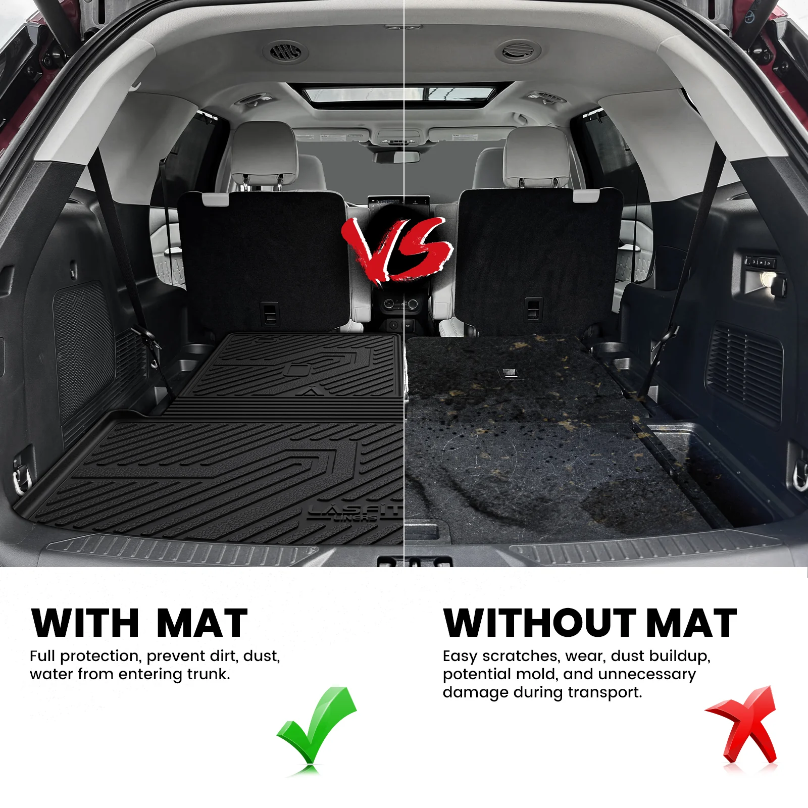 Fit for 2020-2026 Ford Explorer Floor Mats or Seatback & Cargo Mats - Image 31