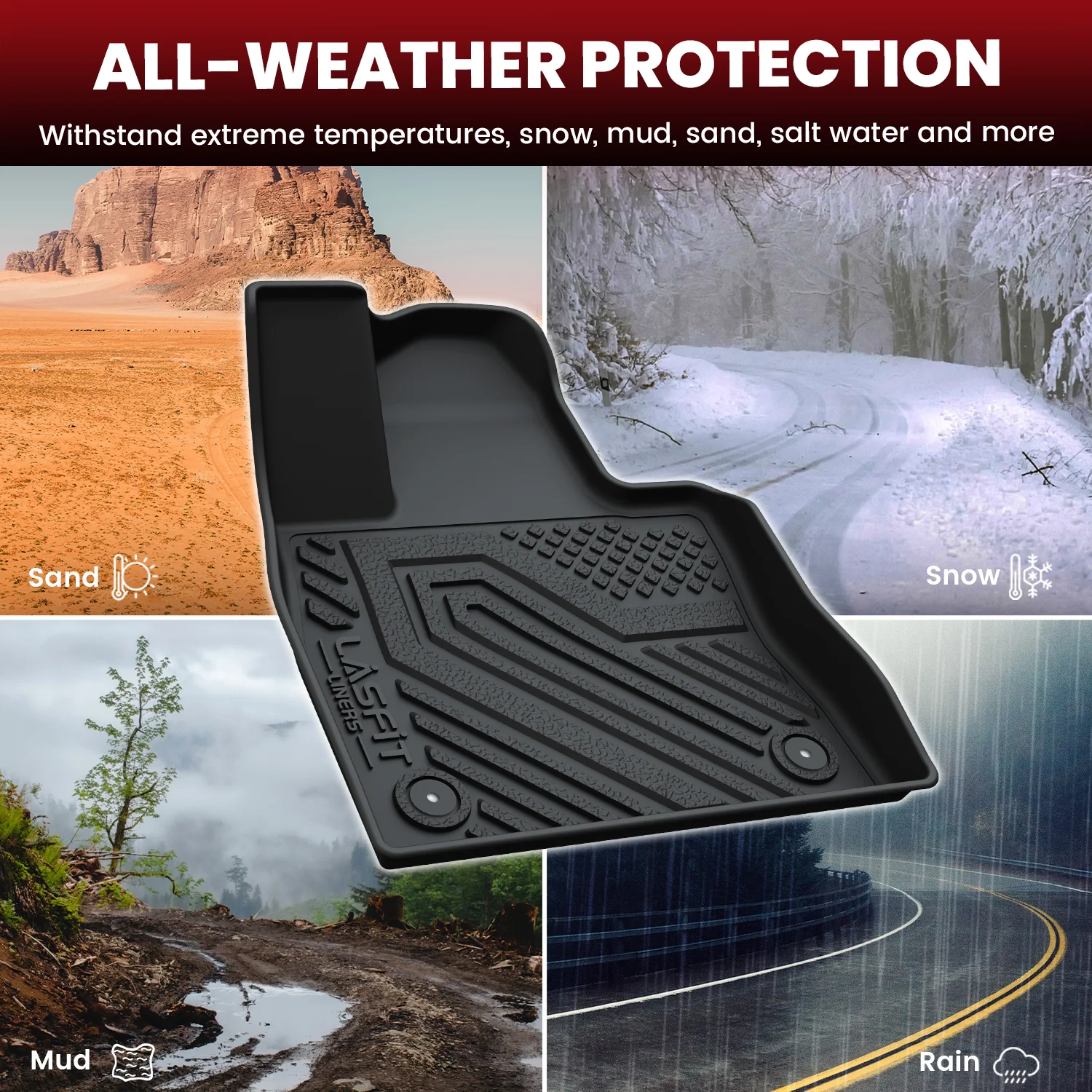 Fit for 2020-2026 Ford Explorer Floor Mats or Seatback & Cargo Mats - Image 50