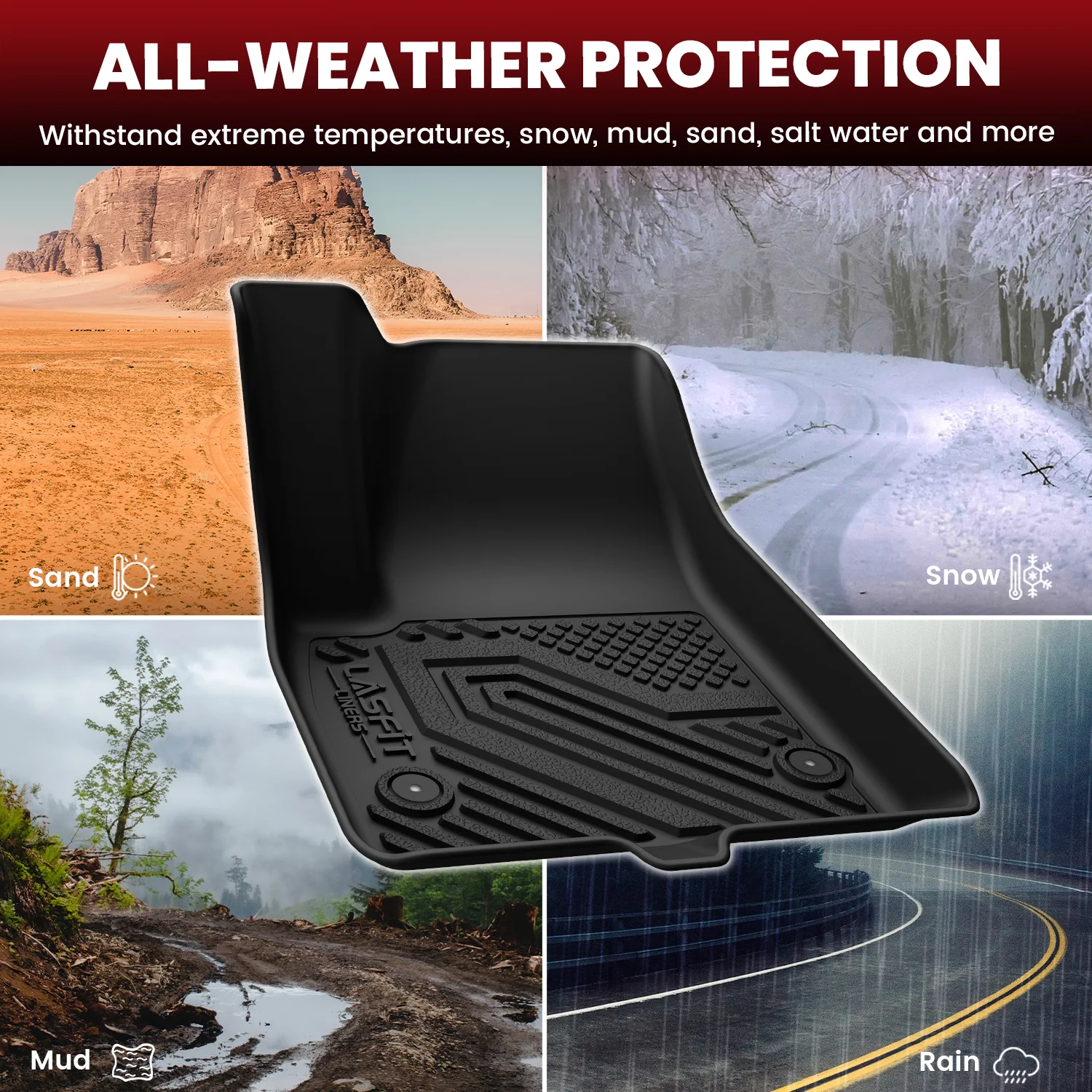 Fit for 2020-2025 Cadillac XT6 Floor Mats & Seatback & Cargo Mat, Fit 7-seater Only - Image 3