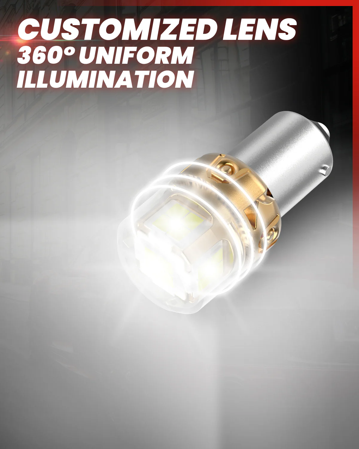 1156 1073 7506 1141 LED Reverse Backup Light Bulb | Xenon White, 2 Bulbs | Upgraded L2 Series - Image 5