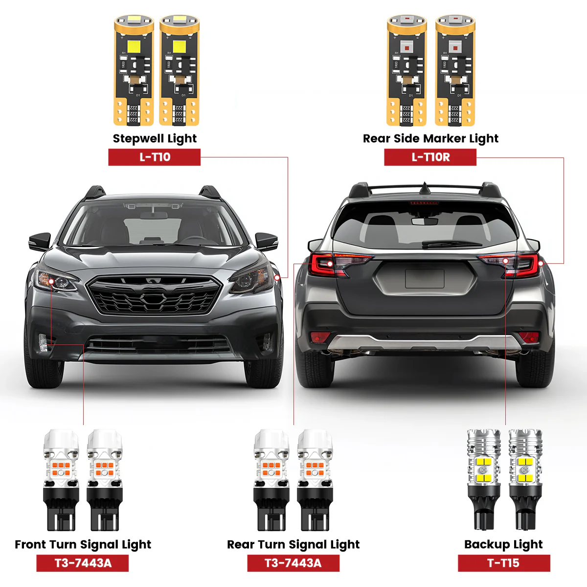 Fit for 2020-2026 Subaru Outback LED Exterior Interior Lights Upgrade | Tested and Verified