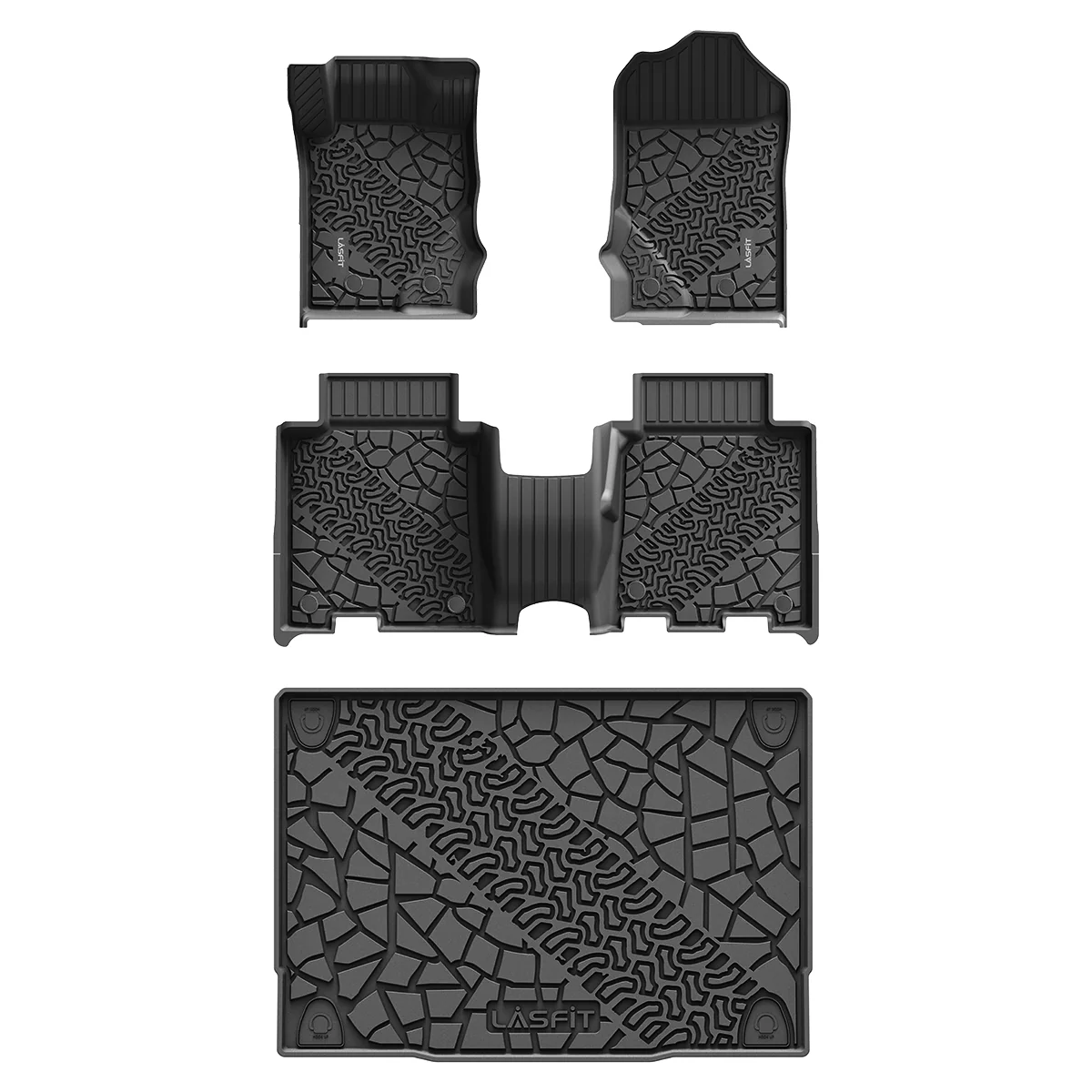 Fit for 2021-2026 Ford Bronco Custom Floor Mats or Cargo Mat, Not For Sport, Fit 4-Door & Not Rubberized Flooring