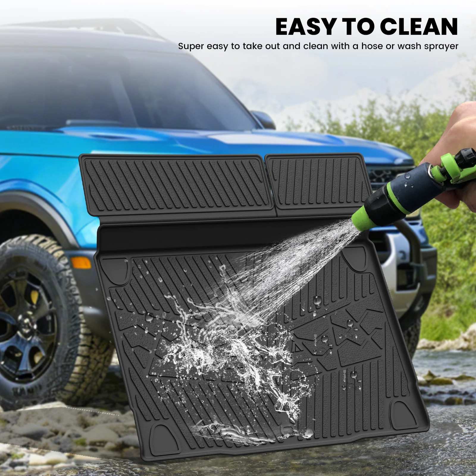 Fit for 2021-2026 Ford Bronco Custom Floor Mats or Cargo Mat, Not For Sport, Fit 4-Door & Not Rubberized Flooring - Image 22