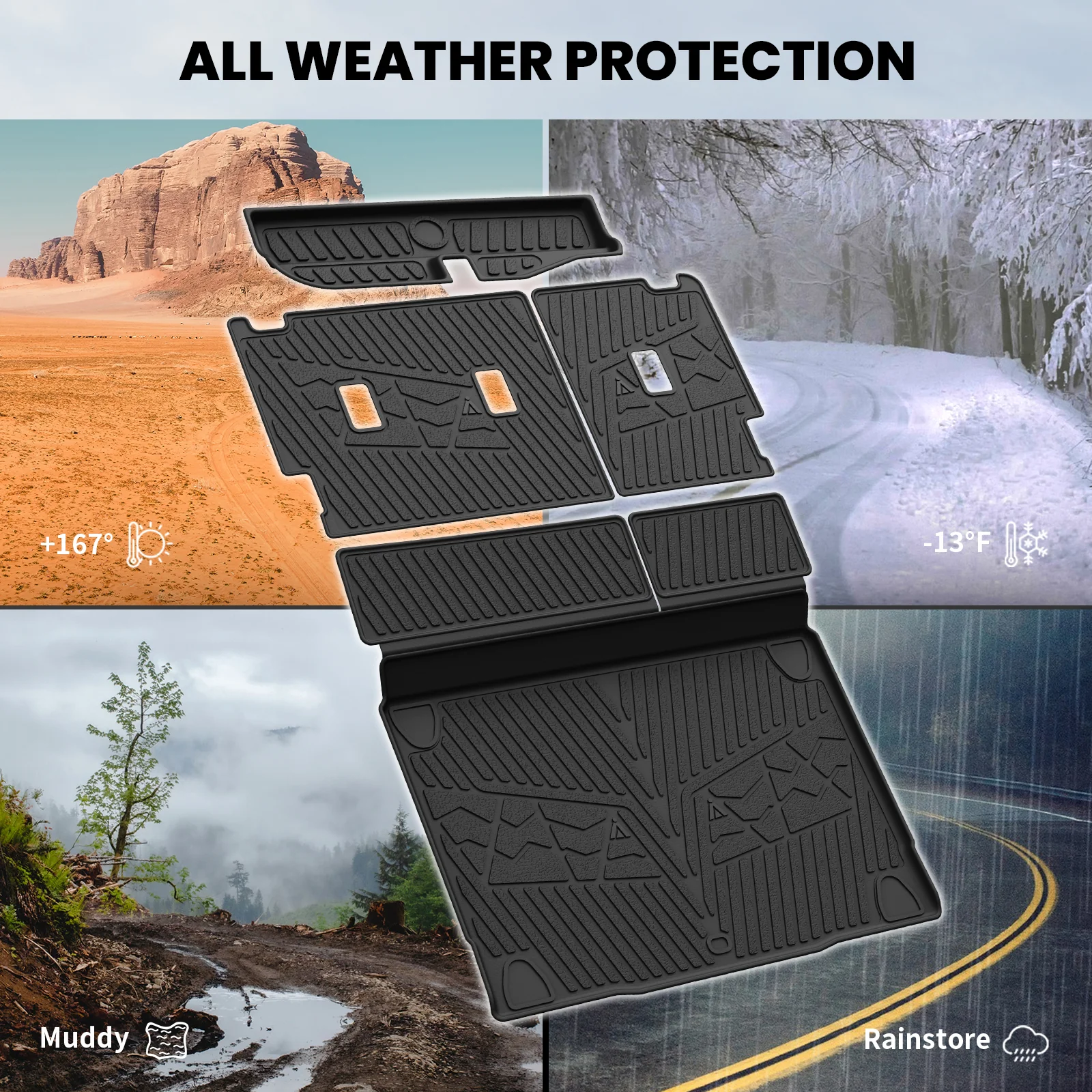 Fit for 2021-2026 Ford Bronco Custom Floor Mats or Cargo Mat, Not For Sport, Fit 4-Door & Not Rubberized Flooring - Image 23