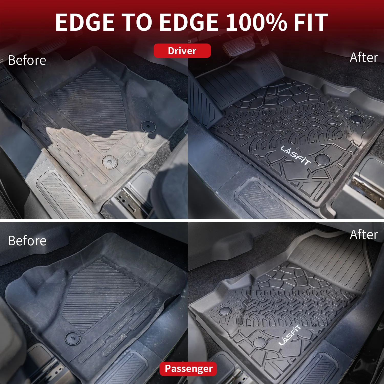 Fit for 2021-2026 Ford Bronco Custom Floor Mats or Cargo Mat, Not For Sport, Fit 4-Door & Not Rubberized Flooring - Image 4