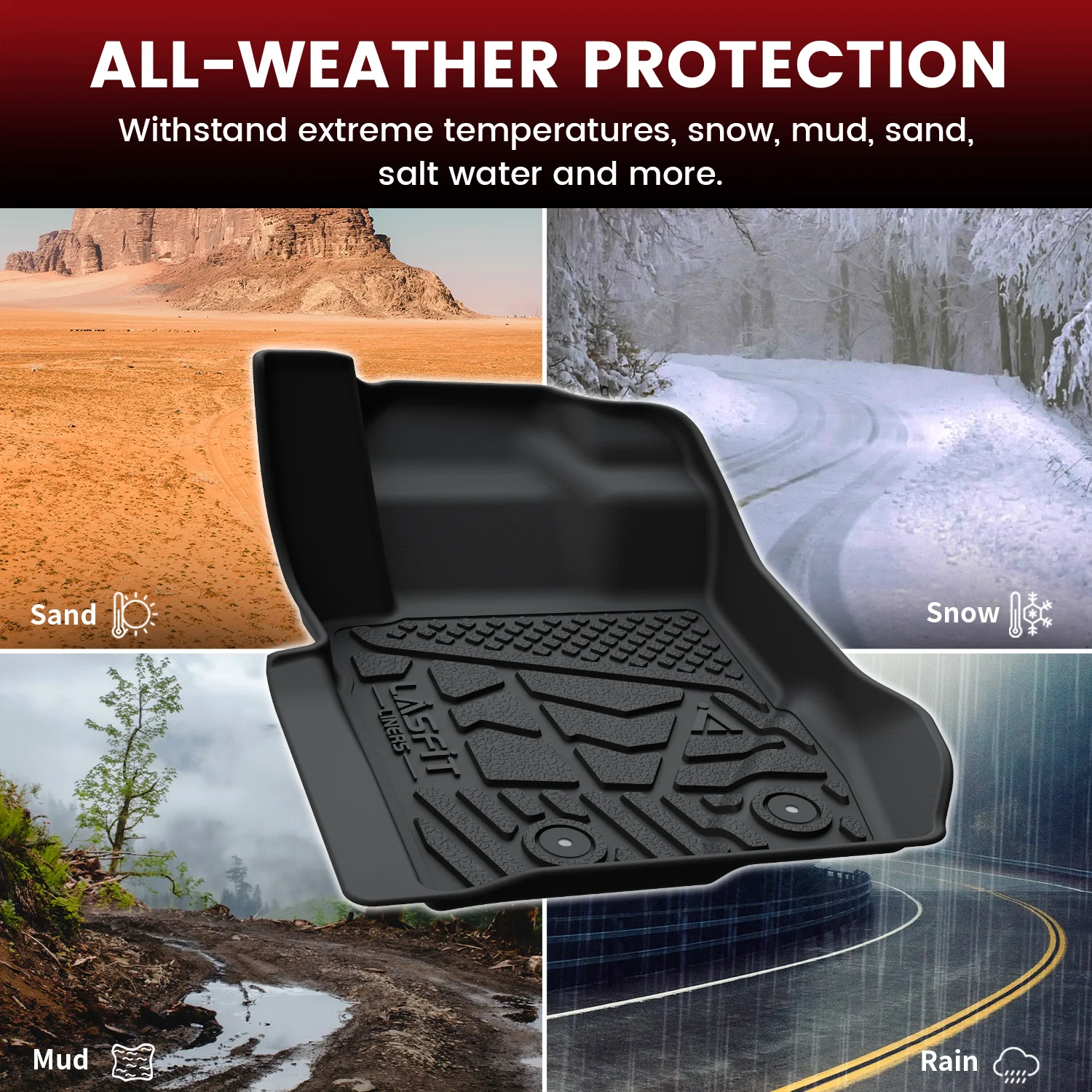 Fit for 2021-2026 Ford Bronco Custom Floor Mats or Cargo Mat, Not For Sport, Fit 4-Door & Not Rubberized Flooring - Image 53