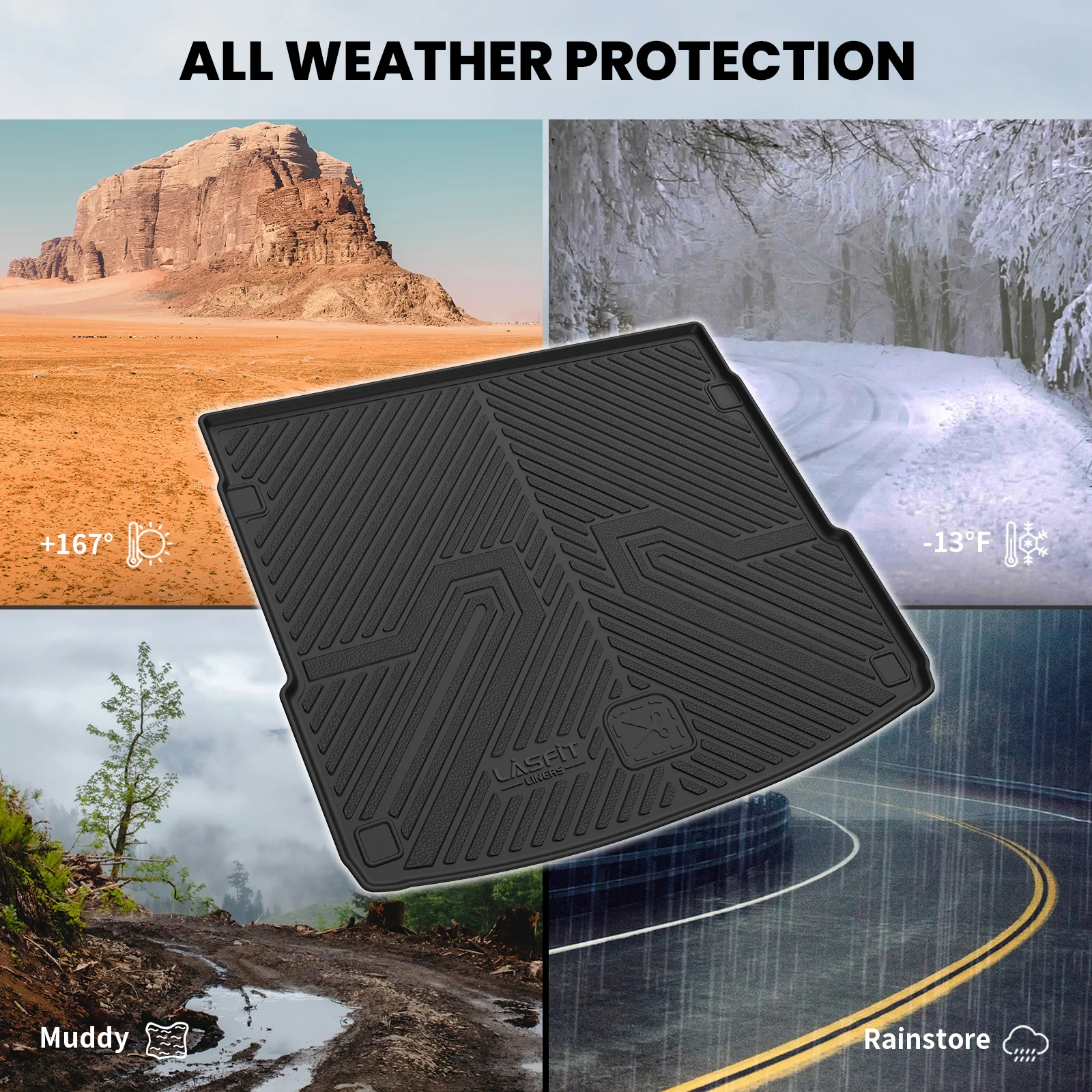 Fit for 2018-2025 Audi Q5 SQ5 Floor Mats or Cargo Mat, Don't Fit 2025 Audi Q5 New Body or Plug-in Hybrid - Image 24