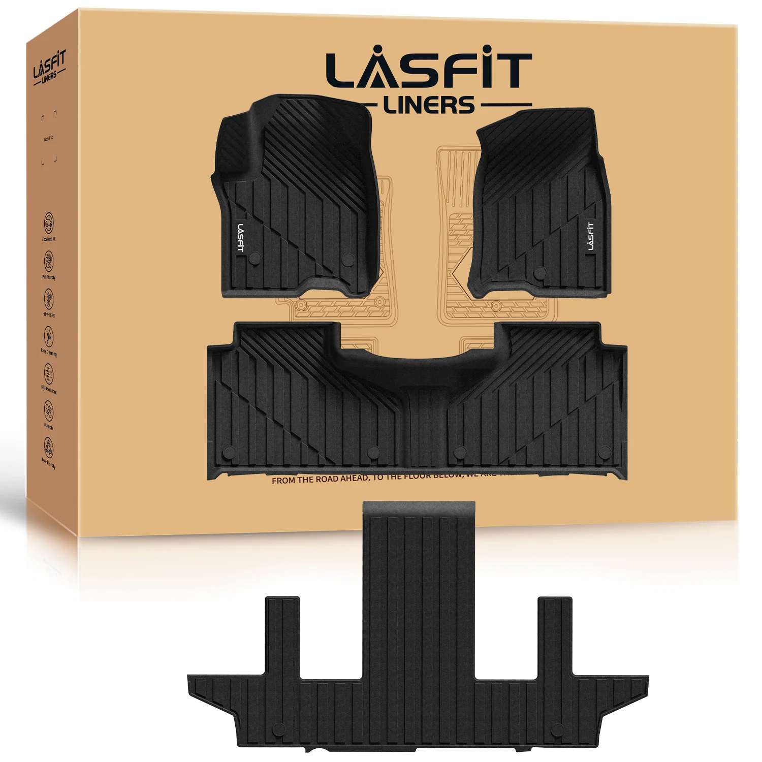 Fit for 2021–2026 Chevrolet Suburban Individual Floor Mats or Cargo Mats, Not Fit 9 Seats - Image 6