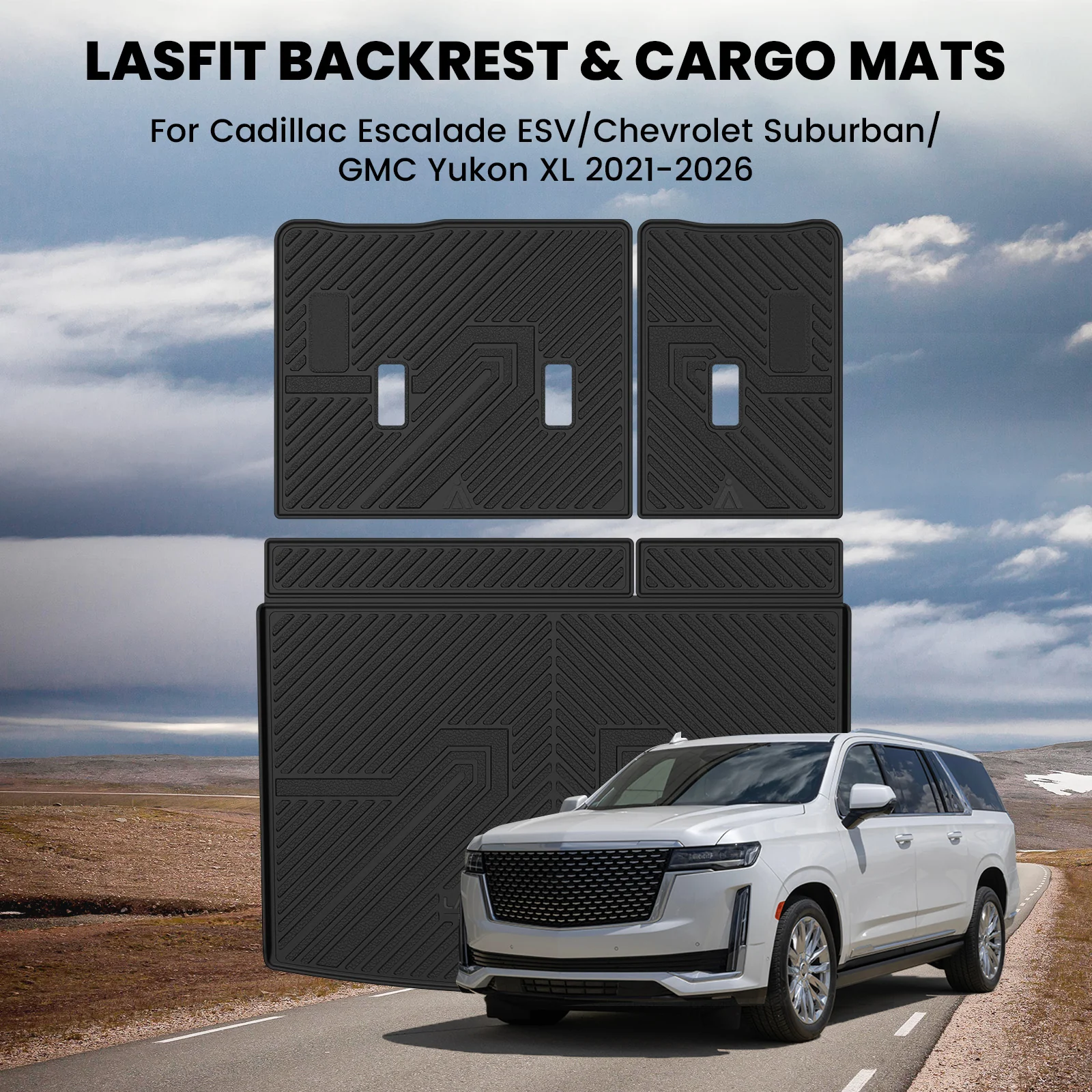 Fit for 2021–2026 Chevrolet Suburban Individual Floor Mats or Cargo Mats, Not Fit 9 Seats - Image 9